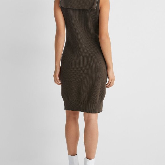 BNWT AW21 MAISON MARGIELA MM6 KNIT UP ZIP UP DRESS M - Picture 12 of 12